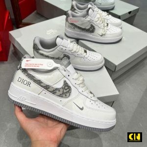 Giay Nike Af1 07 Low Dior Trang Xam Chuan Dep Fullbox Giày Nike AF1 07 Low Dior Trắng Xám Chuẩn Đẹp Fullbox