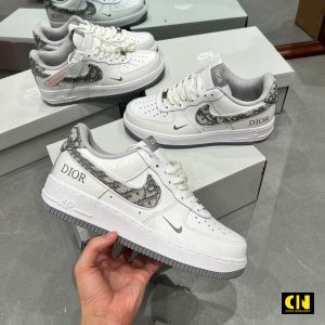 Giay Nike Air Force 1 07 Low Dior White Grey Giày Nike Air Force 1 07 Low DIOR White Grey