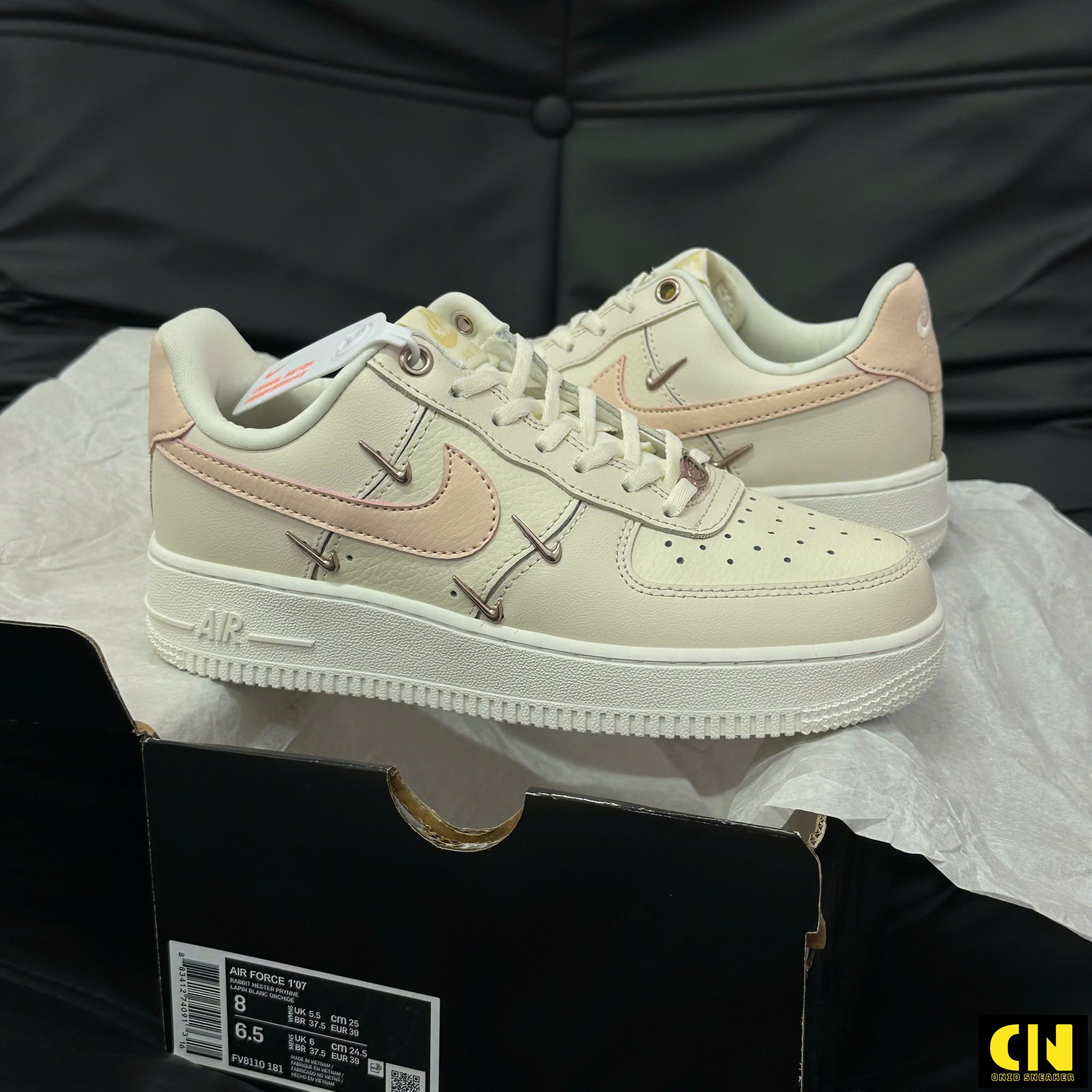 Giày Nike Air Force 1 Low Sisterhood Rose Gold Kem Hồng Fullbox Giày Nike Air Force 1 Low Sisterhood Rose Gold Kem Hồng Fullbox