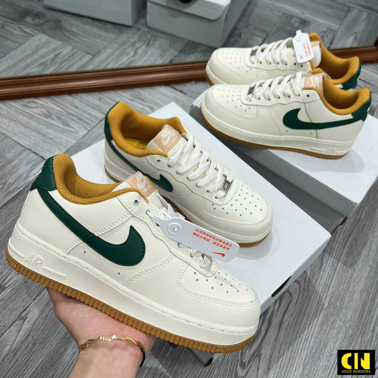 Giày Nike Air Force 1 Low Vintage Cream White Green Gum Giày Nike Air Force 1 Low Vintage Cream White Green Gum