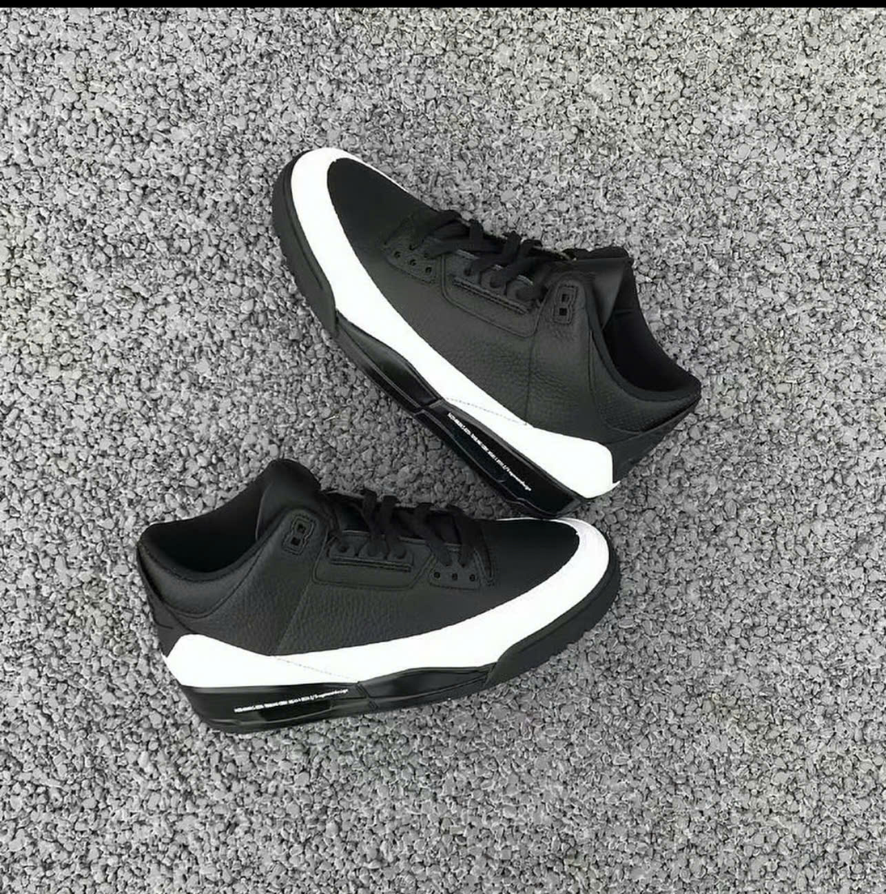 Giày Nike Air Jd3 Jordan 3 Fragment Màu Đen Trắng Giày Nike Air JD3 Jordan 3 Fragment Màu Đen Trắng