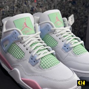 Giay Nike Air Jordan 4 Retro Valentines Day Trang Xanh La Pastel Giày Nike Air Jordan 4 Retro Valentines Day Trắng Xanh Lá Pastel