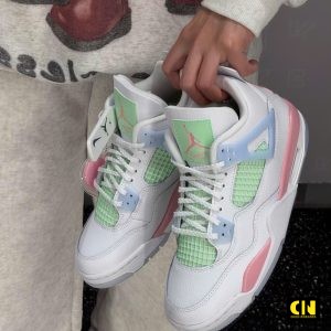 Giay Nike Air Jordan 4 Retro Valentines Day Xanh Hong Pastel Giày Nike Air Jordan 4 Retro Valentines Day Xanh Hồng Pastel