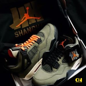 Giay Nike Air Jordan 4 Undefeated Mau Xanh Reu Phoi Cam Giày Nike Air Jordan 4 Undefeated Màu Xanh Rêu Phối Cam
