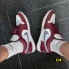 Giay Nike Jordan 1 Co Thap Do Xam Bordeaux Red Giày Nike Jordan 1 Cổ Thấp Đỏ Xám Bordeaux Red