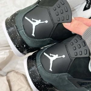 Giay Nike Jordan 4 Fear Den Xam Trang Giày Nike Jordan 4 Fear Đen Xám Trắng