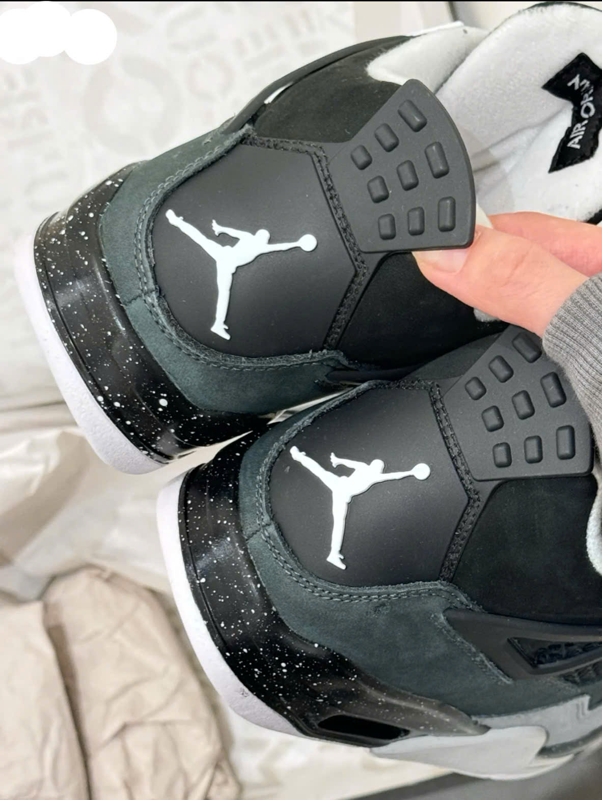 Giày Nike Jordan 4 Fear Đen Xám Trắng Giày Nike Jordan 4 Fear Đen Xám Trắng