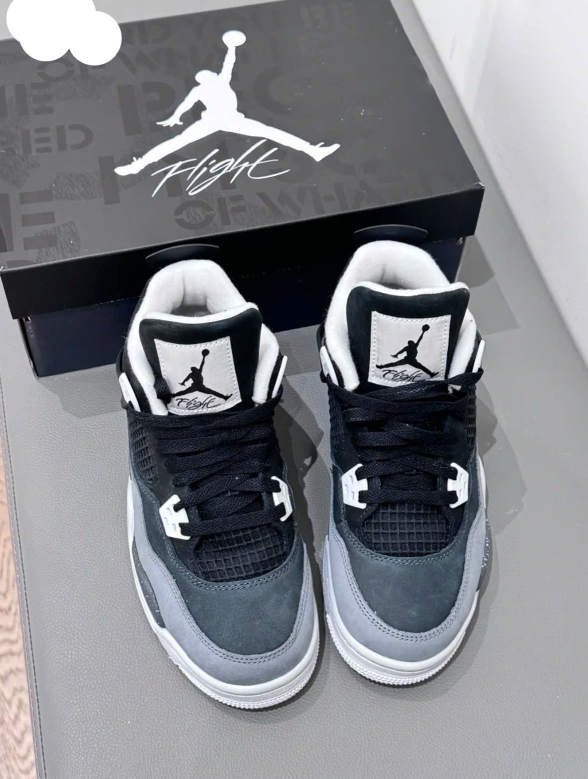 Giày Nike Jordan 4 Fear Đen Xám Giày Nike Jordan 4 Fear Đen Xám