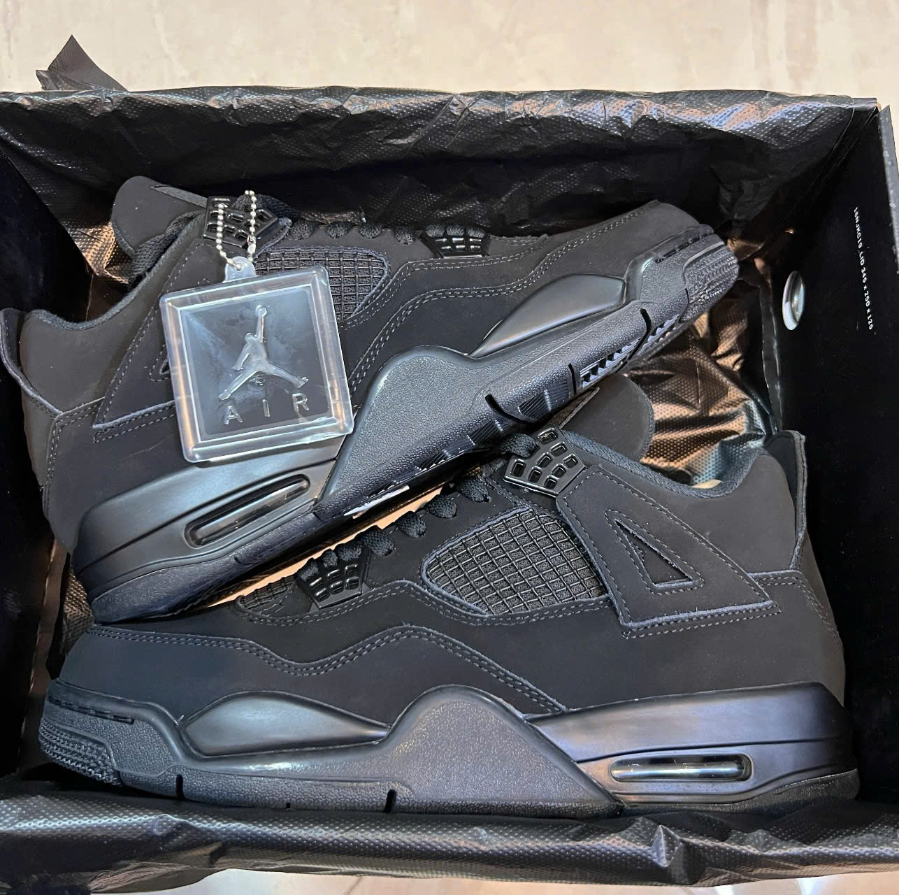 Giày Nike Jordan 4 Jd4 Black Cat Full Đen Giày Nike Jordan 4 JD4 Black Cat Full Đen