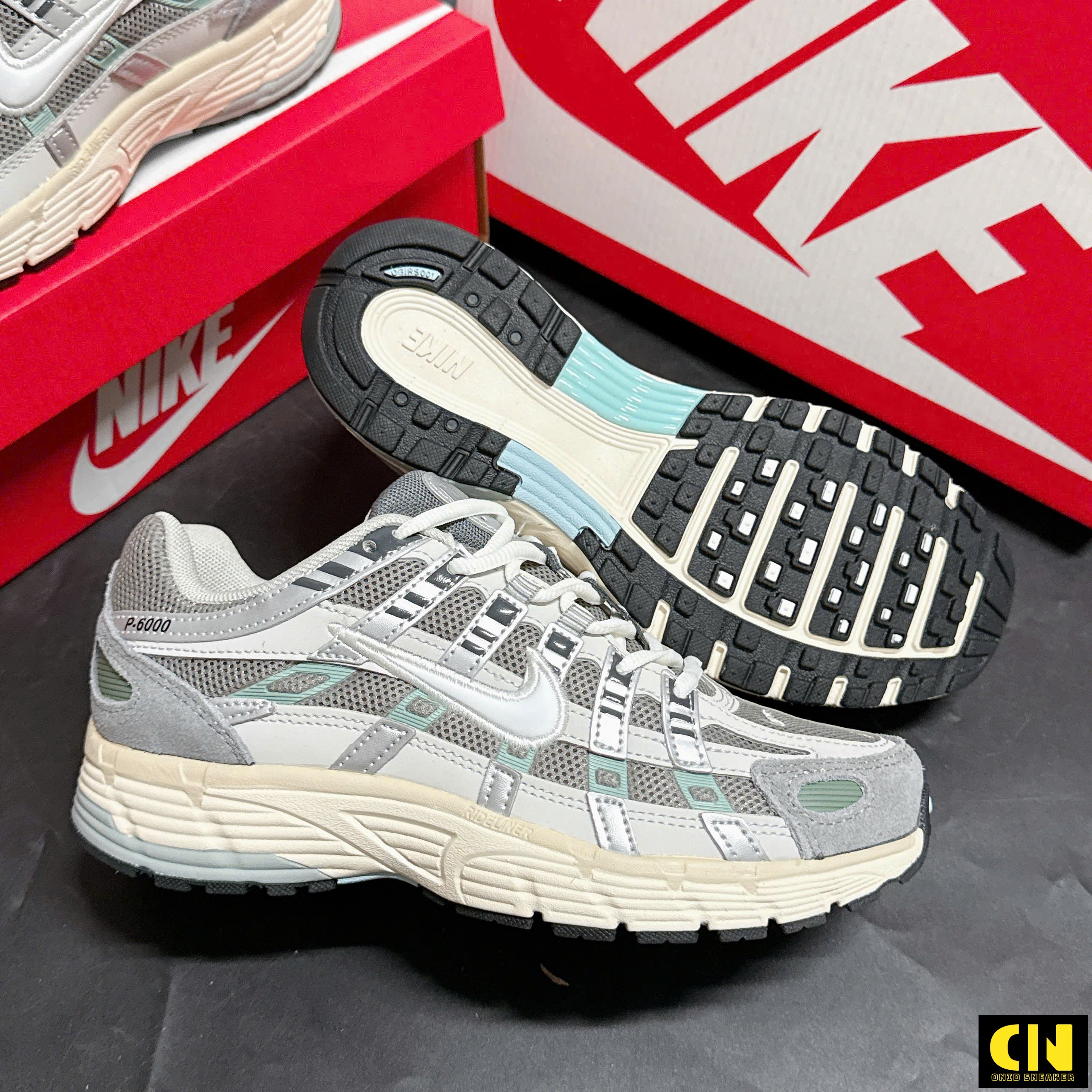 Giày Nike P-6000 Flat Pewter Xám Xanh Giày Nike P-6000 Flat Pewter Xám Xanh