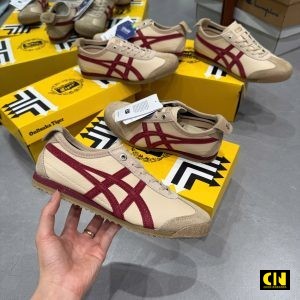 Giay Onitsuka Tiger Mau Beige Red Giày Onitsuka Tiger Màu Beige Red