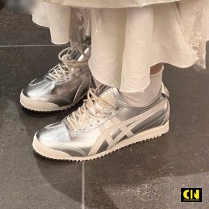 Giay Onitsuka Tiger Mexico 66 Mau Bac De Cao Giày Onitsuka Tiger Mexico 66 Màu Bạc Đế Cao