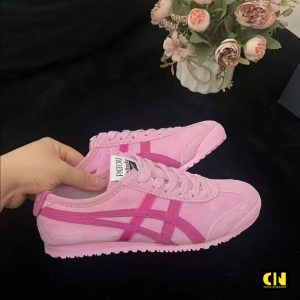 Giay Onitsuka Tiger Mexico 66 Patou Cotton Candy Hong Da Lon Giày Onitsuka Tiger Mexico 66 PATOU Cotton Candy Hồng Da Lộn