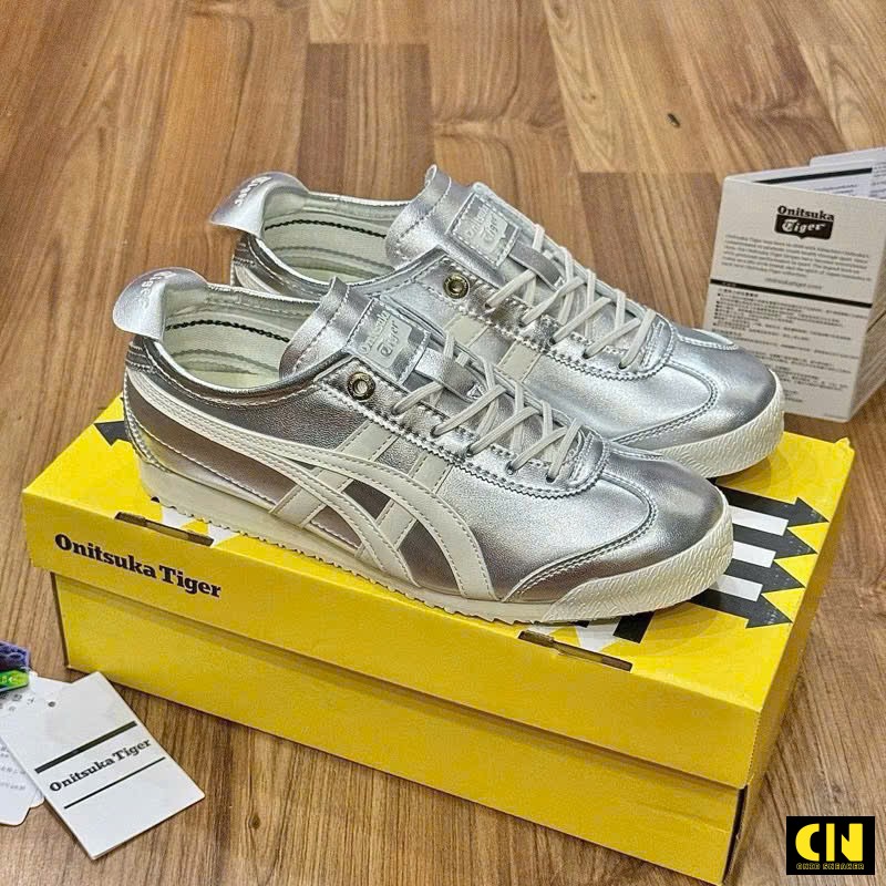 Giày Onitsuka Tiger Mexico 66 Trắng Bạc Giày Onitsuka Tiger Mexico 66 Trắng Bạc