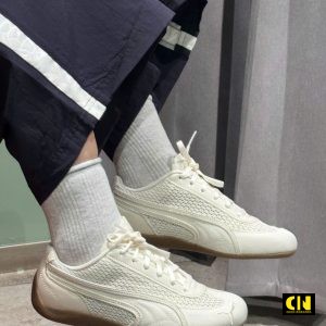 Giay Puma Speedcat Aere Trang De Nau Giày Puma Speedcat Aere Trắng Đế Nâu