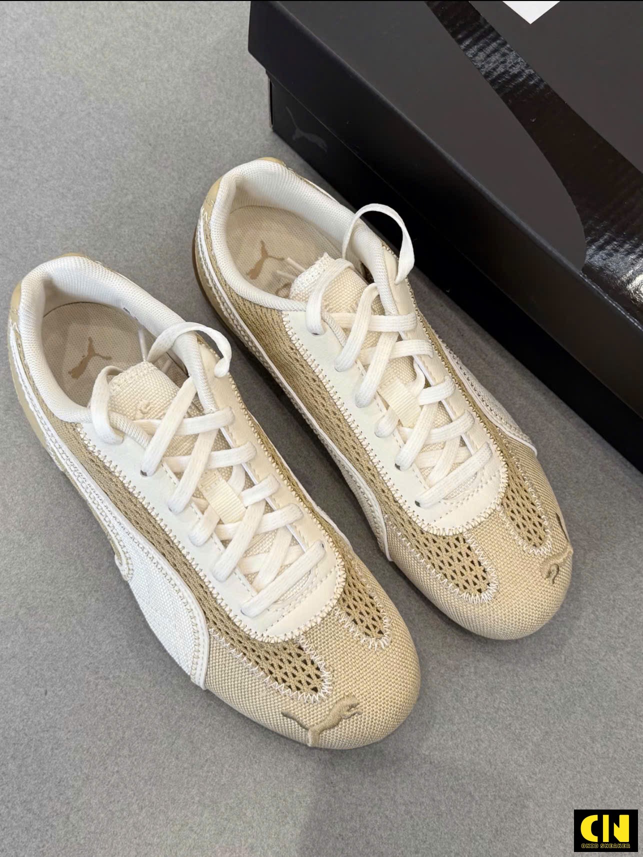 Giày Puma Speedcat Og Aere Beige Nâu Kem Giày Puma Speedcat OG Aere Beige Nâu Kem
