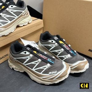 Giay Salomon Xt6 Kangaroo Vanilla Brown White Giày Salomon XT6 Kangaroo Vanilla Brown White