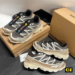 Giay Salomon Xt6 Kangaroo Vanilla Nau Den Giày Salomon XT6 Kangaroo Vanilla Nâu Đen