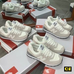 Giay Sneaker Da Lon Phoi Vai Mesh New Balance 574 Giày Sneaker Da Lộn Phối Vải Mesh New Balance 574