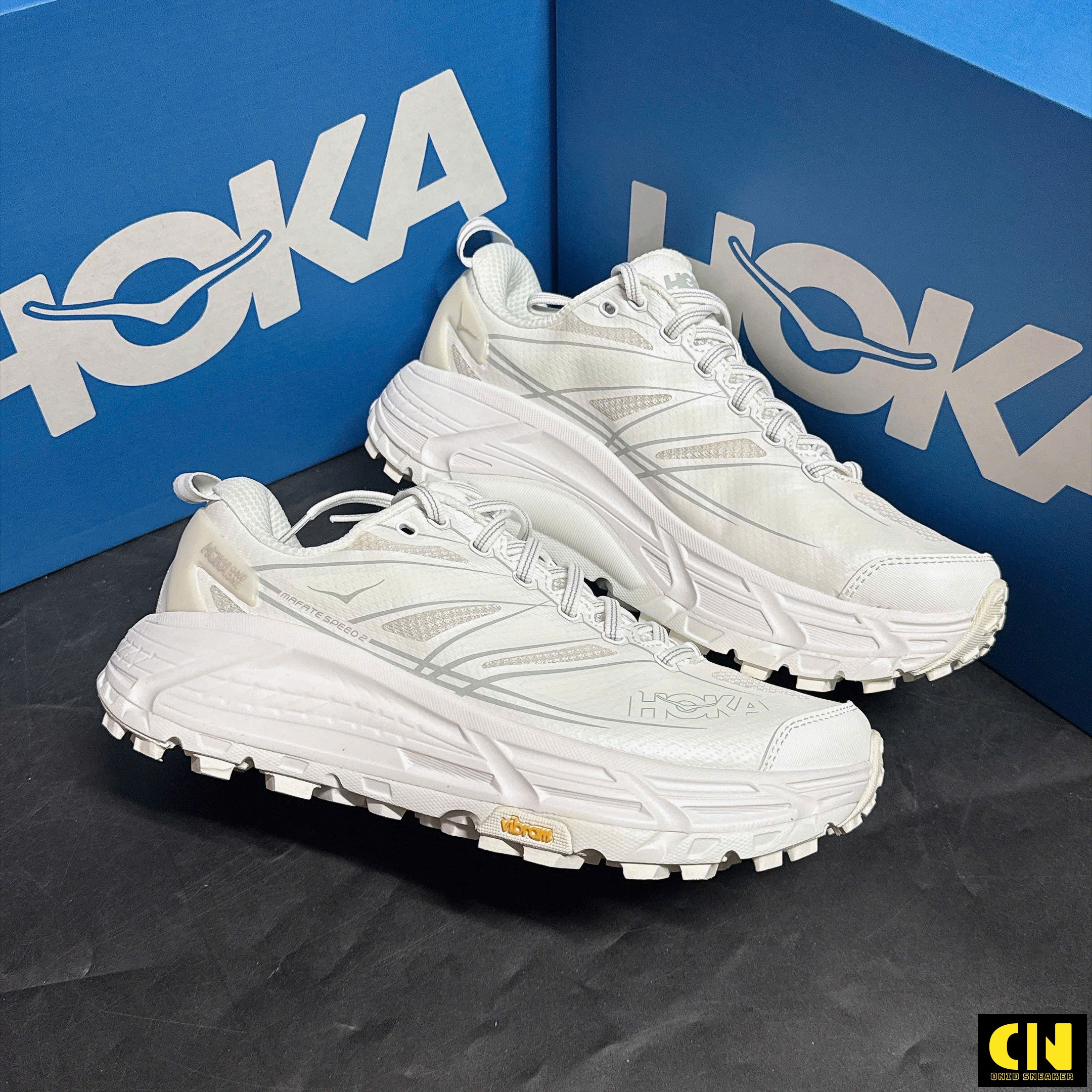 Giày Sneaker Hoka Mafate Speed 2 Trắng Giày Sneaker HOKA Mafate Speed 2 Trắng