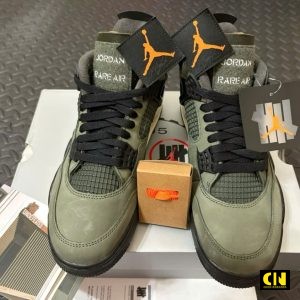 Giay Sneaker Jordan 4 Undefeated Xanh Reu Dam Giày Sneaker Jordan 4 Undefeated Xanh Rêu Đậm