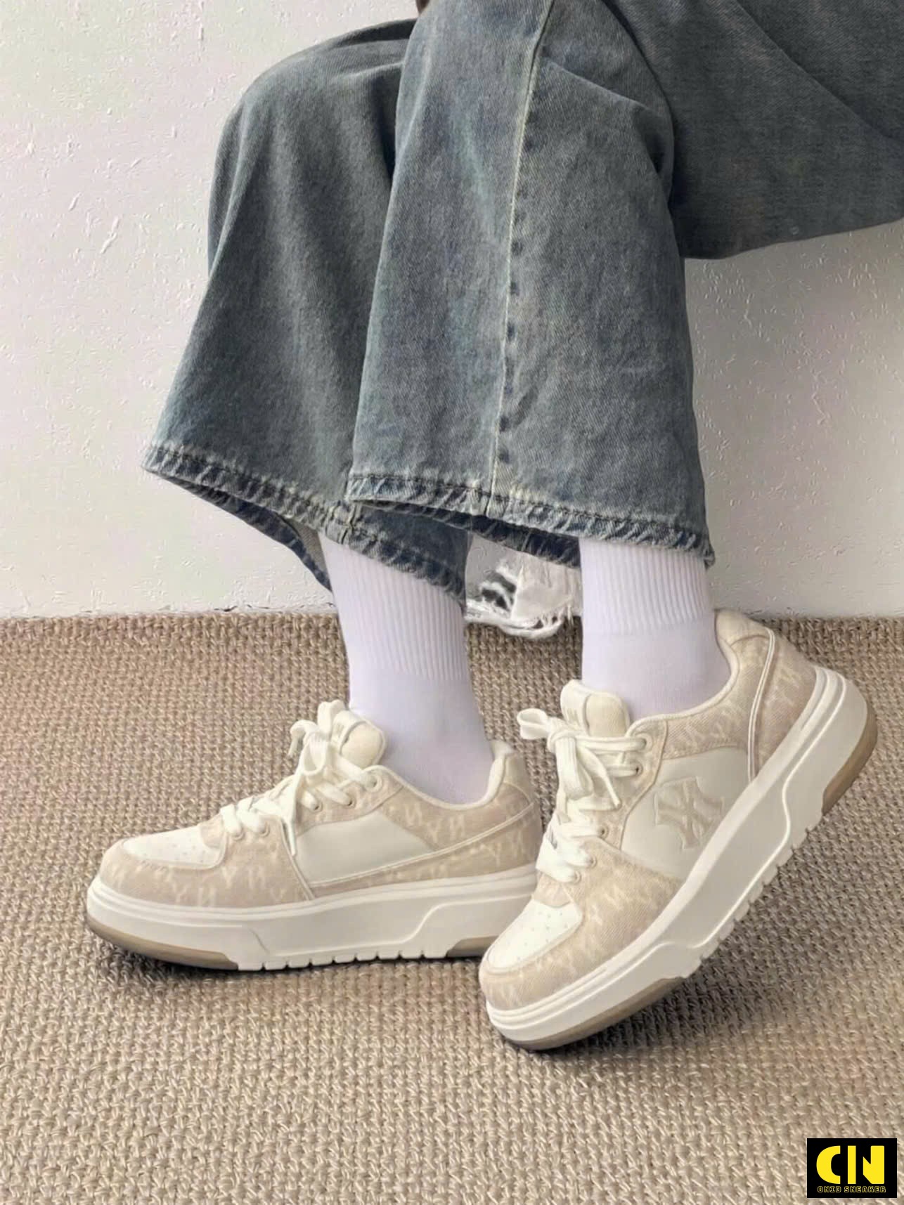 Giày Sneaker Mlb Chunky Liner Denim Mono New York Yankees Giày Sneaker MLB Chunky Liner Denim Mono New York Yankees