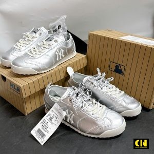 Giay Sneaker Mlb German Training Runny Ny Silver Giày Sneaker MLB German Training Runny NY Silver