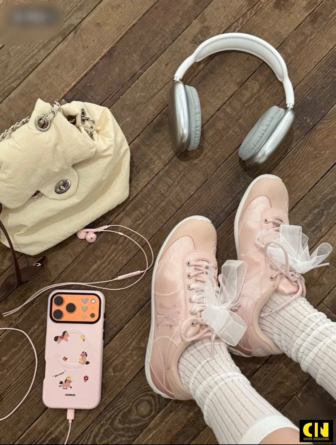 Giày Sneaker Mlb Sleek Powder Ny Pink Giày Sneaker MLB Sleek Powder NY Pink