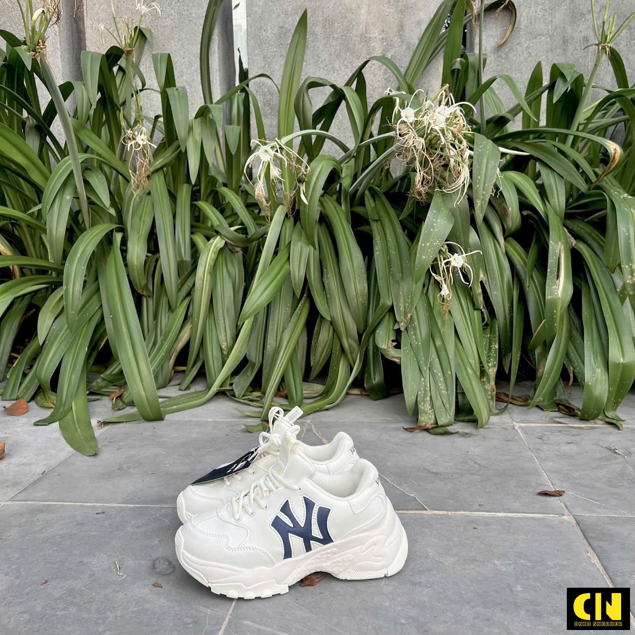 Giày Sneaker Nam Nữ Mlb Bigball Chunky Ny White Navy Giày Sneaker Nam Nữ MLB BigBall Chunky NY White Navy
