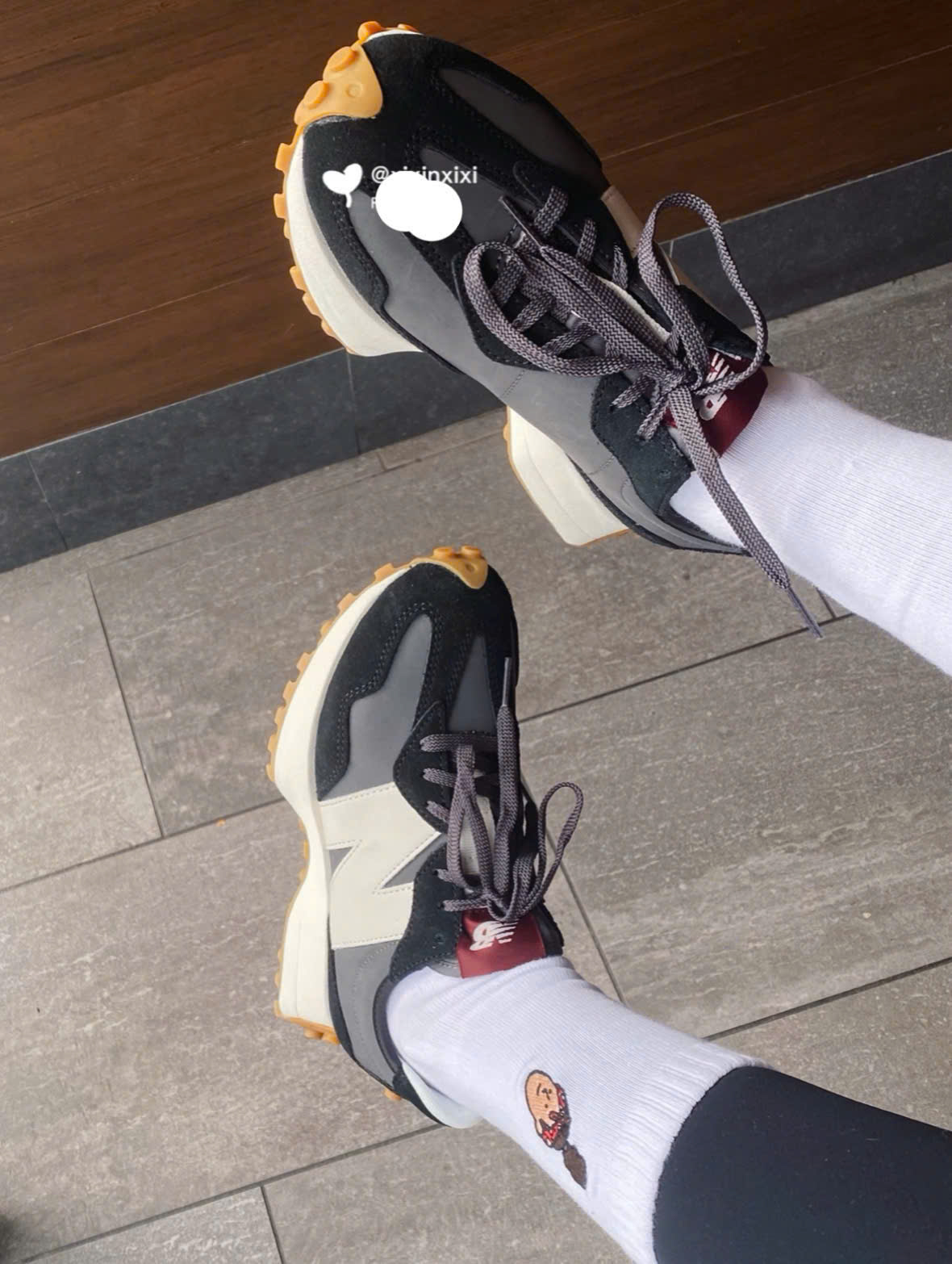 Giày Sneaker New Balance 327 Ms327Stc Black Castlerock Đen Đế Kem Giày Sneaker New Balance 327 MS327STC Black Castlerock Đen Đế Kem