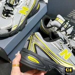 Giay Sneaker New Balance 740 Sea Salt Phantom Firefly Xam Vang Giày Sneaker New Balance 740 Sea Salt Phantom Firefly Xám Vàng