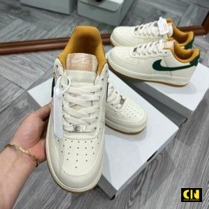 Giay Sneaker Nike Af1 Low Cream White Beige Green Gum Giày Sneaker Nike AF1 Low Cream White Beige Green Gum