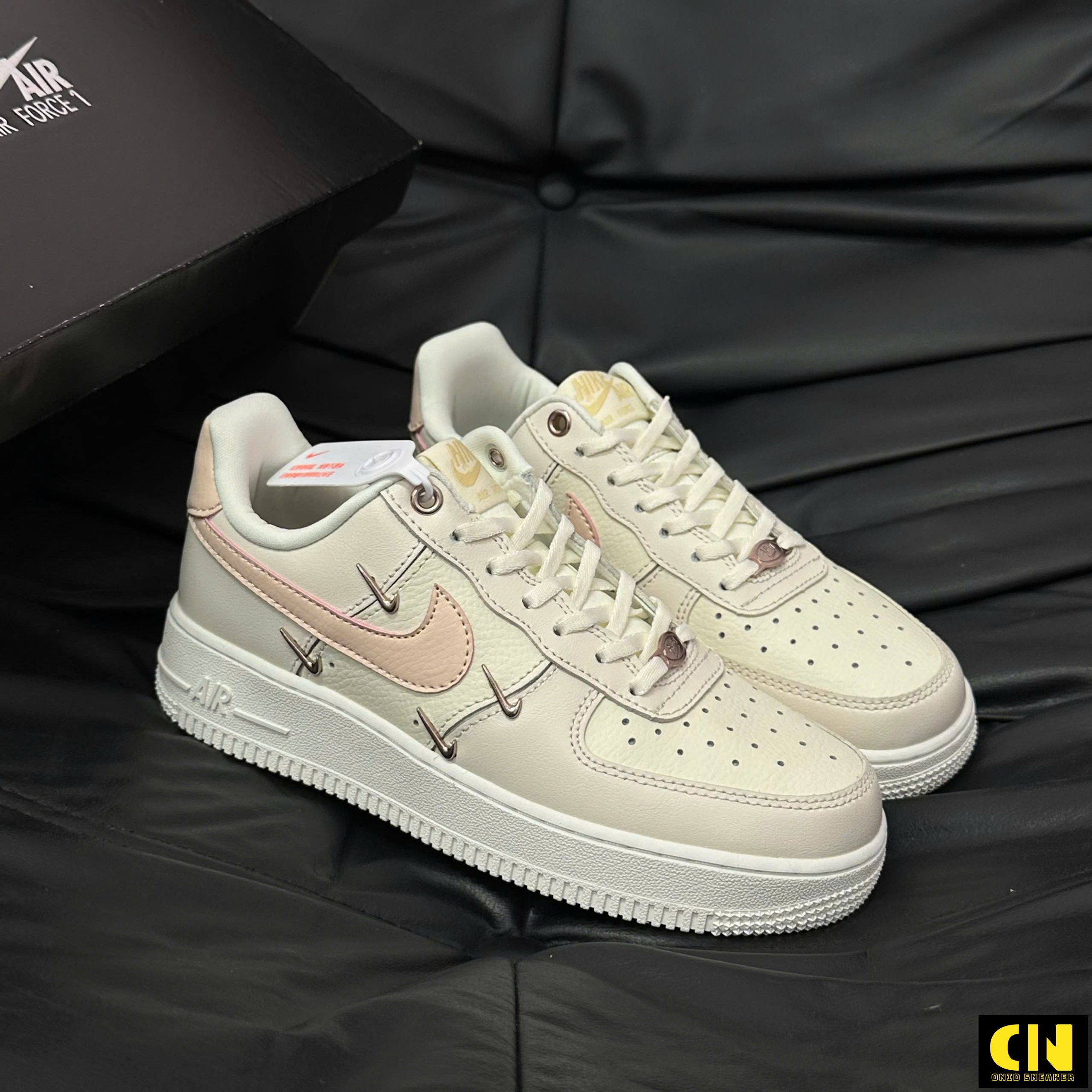 Giày Sneaker Nike Af1 Low Rose Gold Trắng Kem Giày Sneaker Nike AF1 Low Rose Gold Trắng Kem
