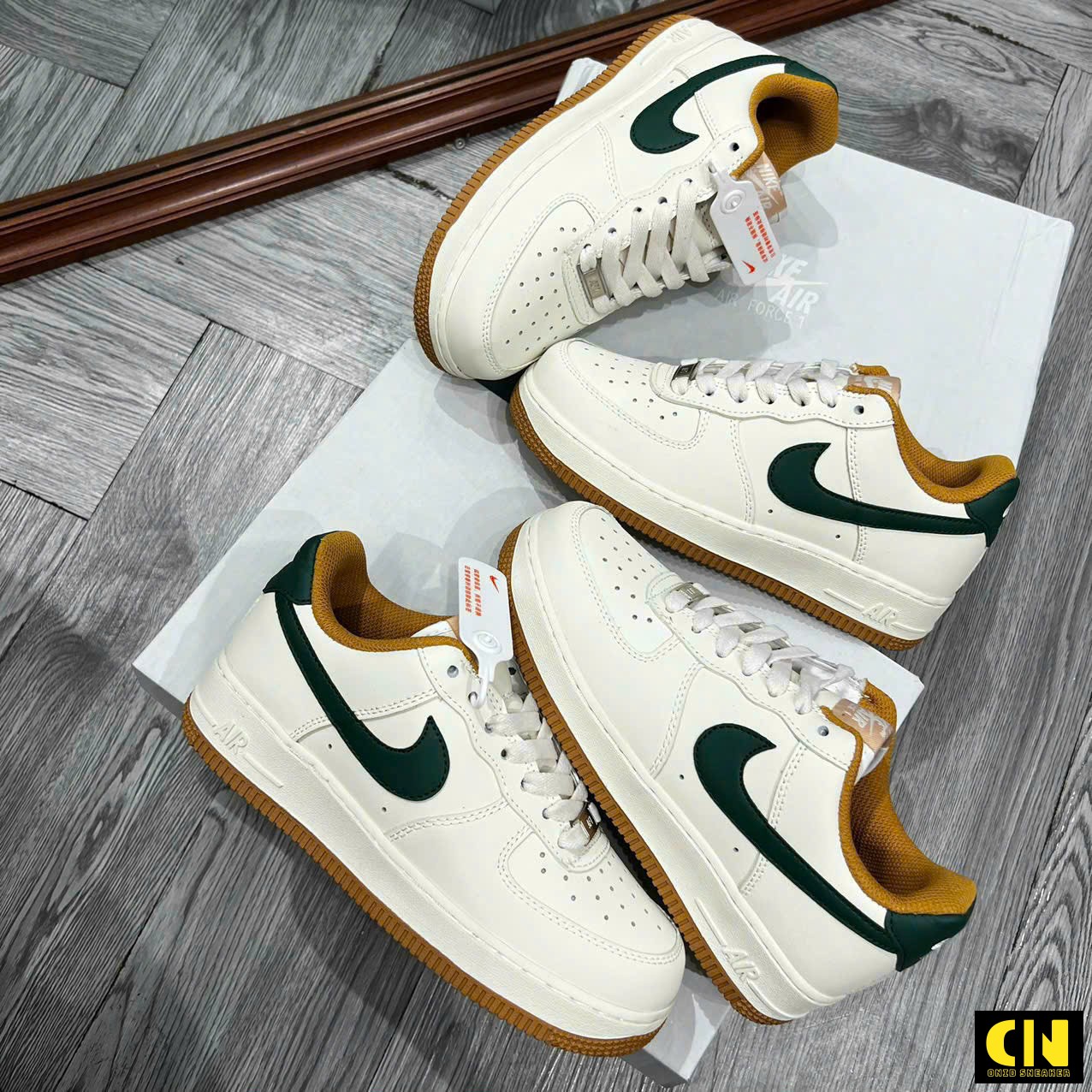 Giày Sneaker Nike Air Force 1 Af1 Trắng Kem Giày Sneaker Nike Air Force 1 AF1 Trắng Kem