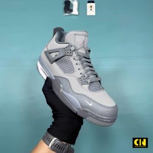 Giay Sneaker Nike Air Jordan 4 Retro Og Sp Nigel Sylvester Wolf Grey Giày Sneaker Nike Air Jordan 4 Retro OG SP Nigel Sylvester Wolf Grey