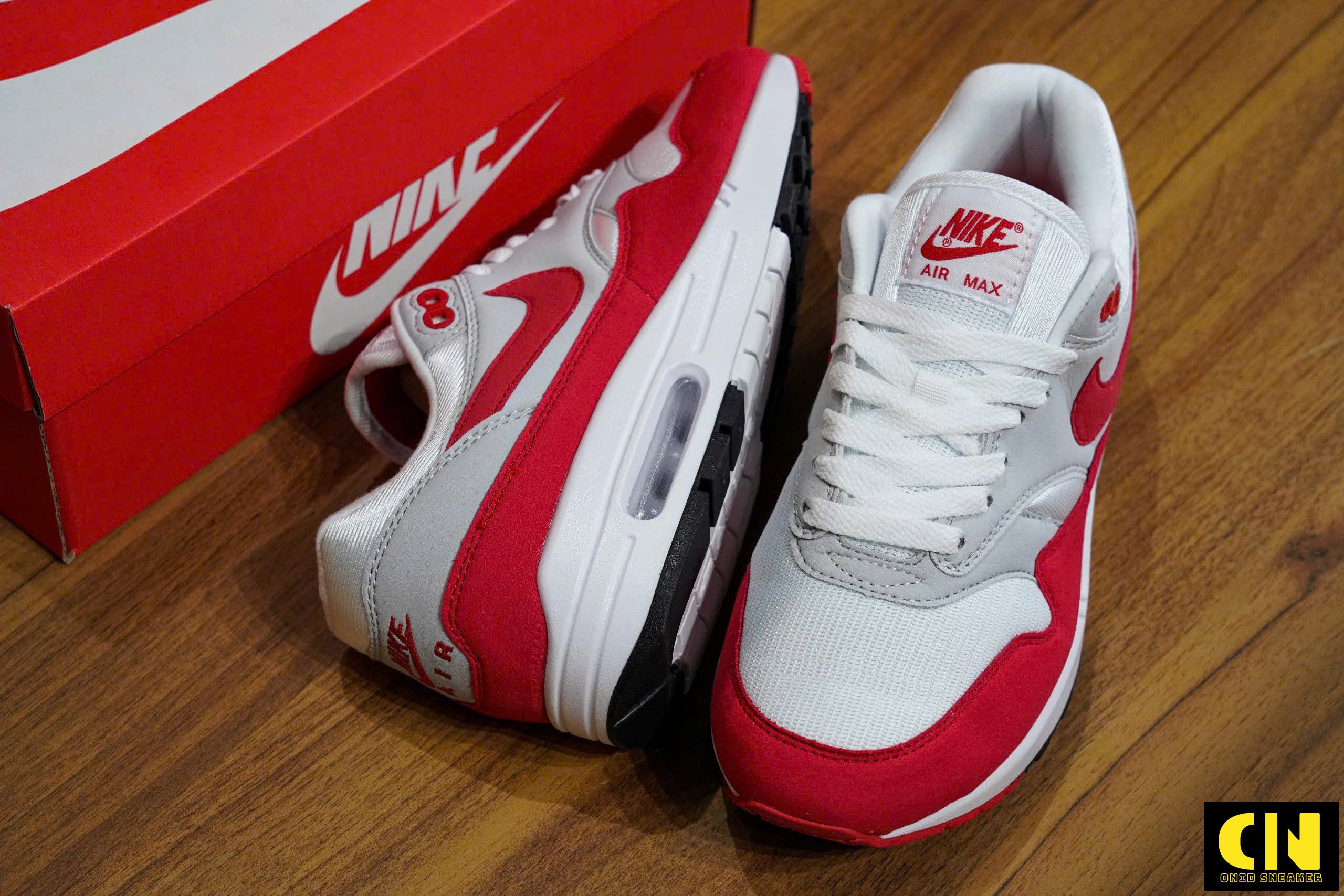 Giay Sneaker Nike Air Max 1 Anniversary Red Trang Do Giày Sneaker Nike Air Max 1 Anniversary Red Trắng Đỏ