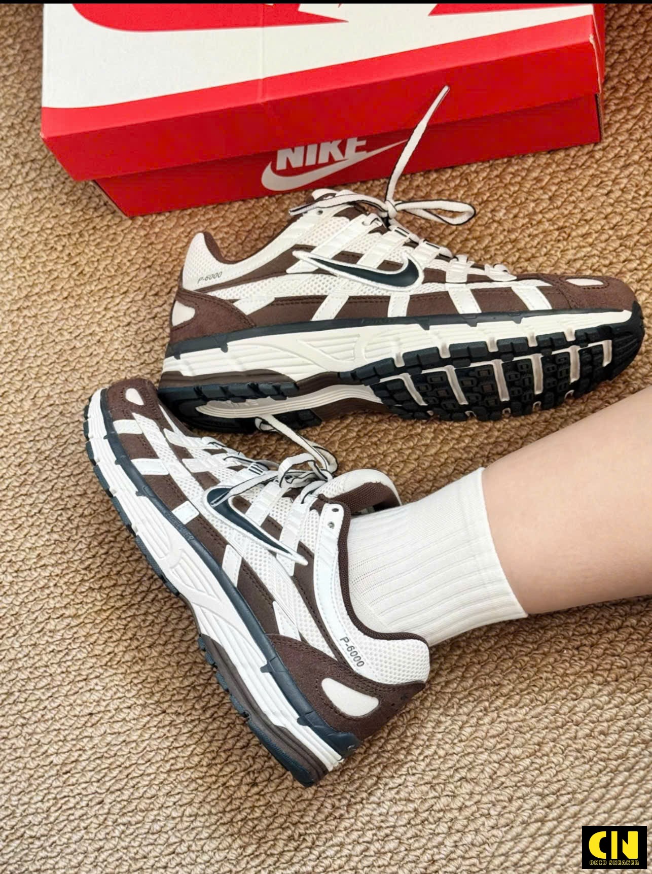 Giày Sneaker Nike P6000 Baroque Brown Nâu Bạc Unisex Giày Sneaker Nike P6000 Baroque Brown Nâu Bạc Unisex