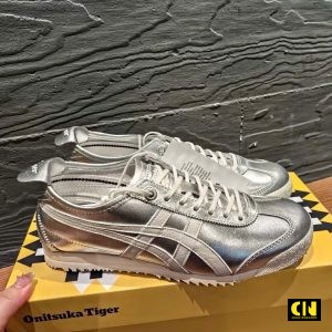 Giay Sneaker Onitsuka Tiger Mexico 66 De Day Mau Bac Giày Sneaker Onitsuka Tiger Mexico 66 Đế Dày Màu Bạc