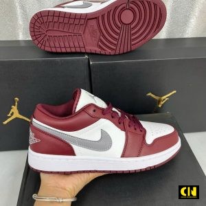 Giay Sneaker Unisex Nike Air Jordan 1 Low Do Bordeaux Fullbox Giày Sneaker Unisex Nike Air Jordan 1 Low Đỏ Bordeaux Fullbox
