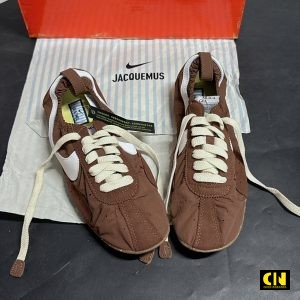Giay The Thao Co Thap Nike Jacquemus Mau Nau Kem Giày Thể Thao Cổ Thấp Nike Jacquemus Màu Nâu Kem