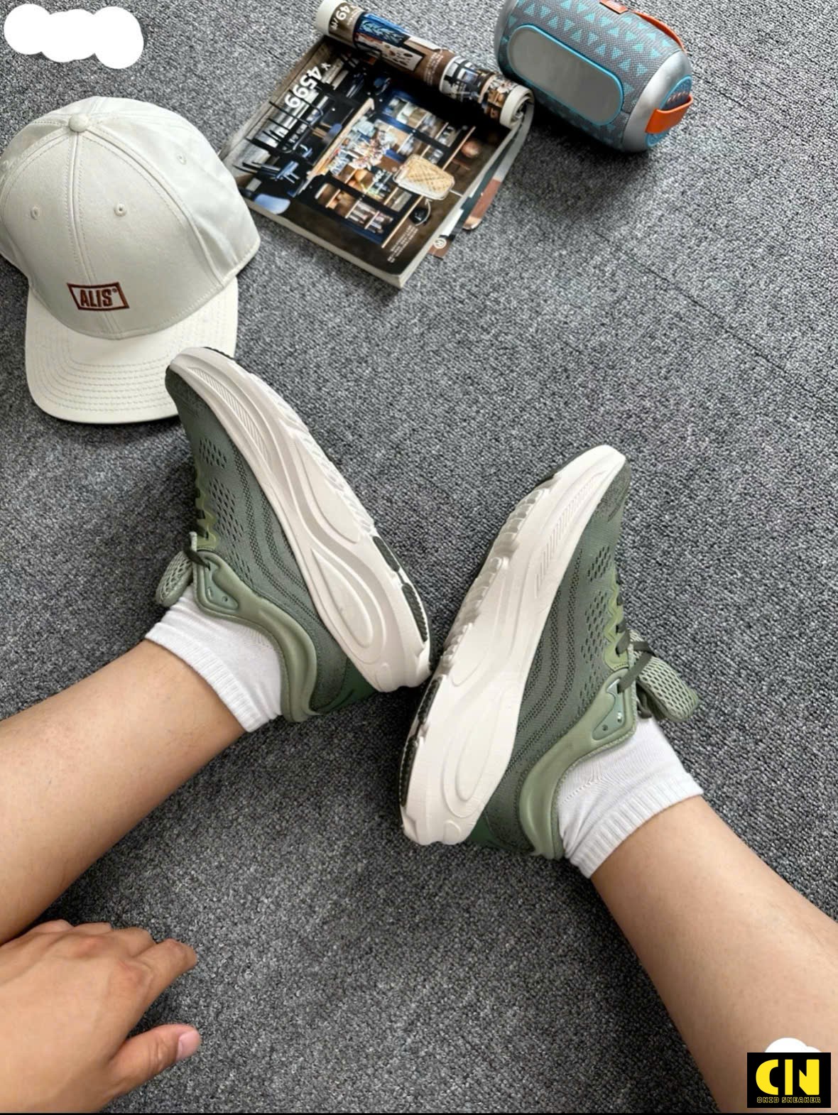 Giày Thể Thao Hoka Bondi 9 Sea Moss Giày Thể Thao Hoka Bondi 9 Sea Moss