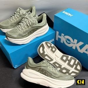 Giay The Thao Hoka Bondi 9 Xanh Reu Giày Thể Thao Hoka Bondi 9 Xanh Rêu