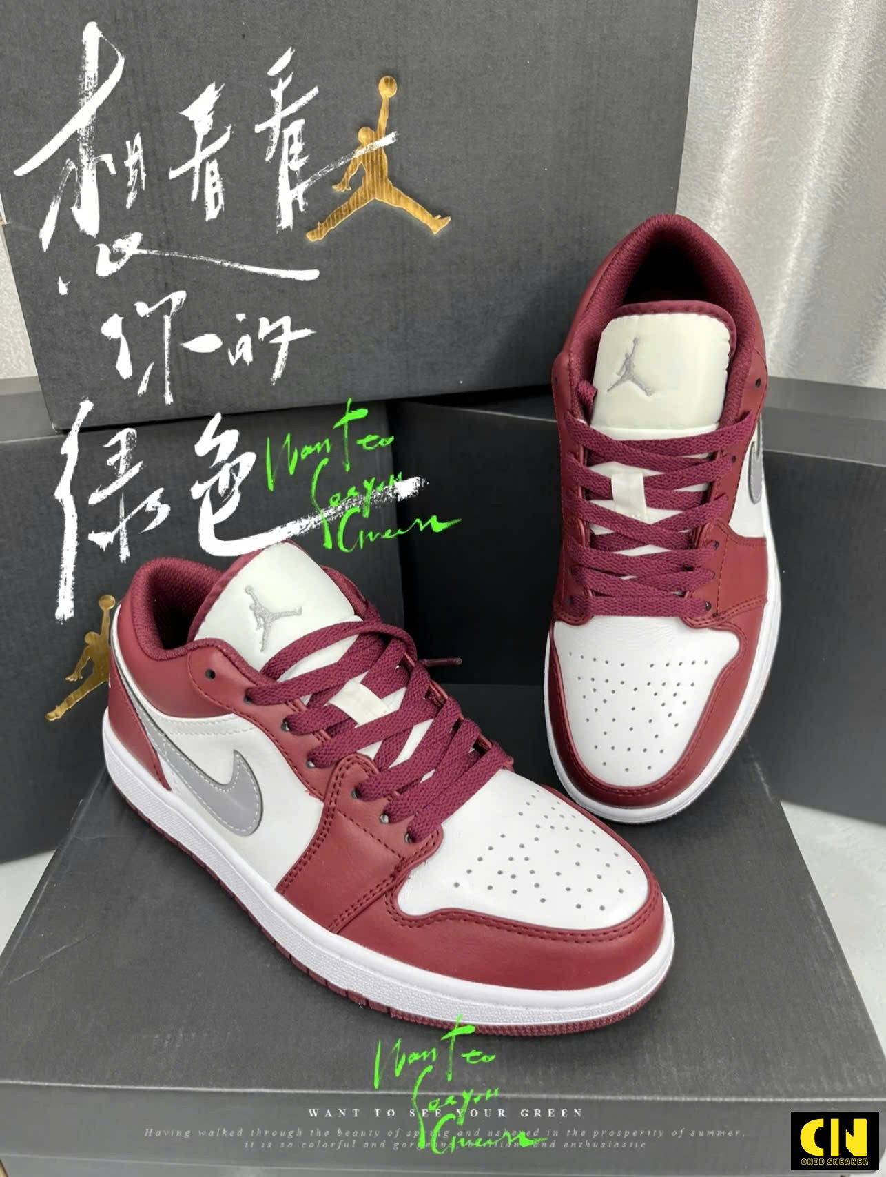 Giày Thể Thao Jordan 1 Low White Bordeaux Giày Thể Thao Jordan 1 Low White Bordeaux