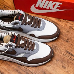 Giay The Thao Nam Nu Nike Air Max 1 Shima Shima Nau Xam Trang Giày Thể Thao Nam Nữ Nike Air Max 1 Shima Shima Nâu Xám Trắng