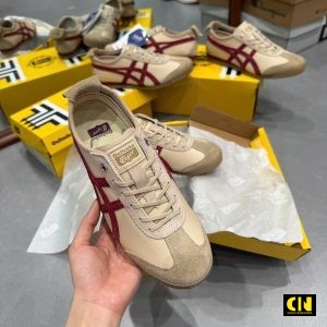 Giay The Thao Nam Nu Onitsuka Tiger 66 Nau Do Do Giày Thể Thao Nam Nữ Onitsuka Tiger 66 Nâu Đỏ Đô