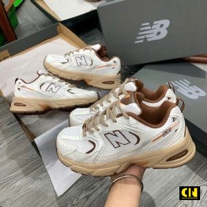 Giay The Thao New Balance Niko And Mau Trang Nau Kem Giày Thể Thao New Balance Niko And Màu Trắng Nâu Kem