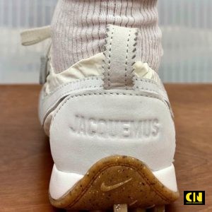 Giay The Thao Nike Jacquemus Trang Co Chun Giày Thể Thao Nike Jacquemus Trắng Cổ Chun