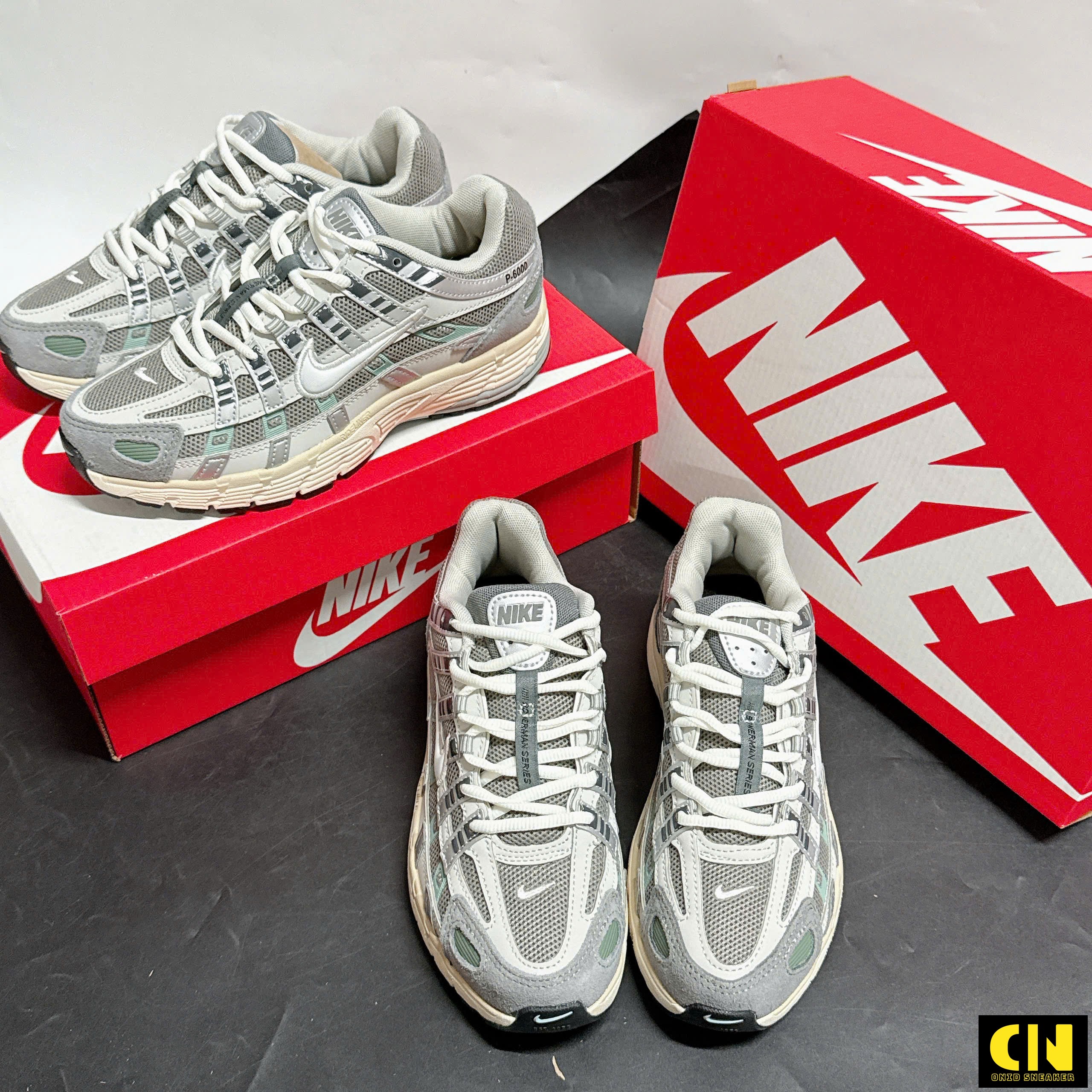 Giày Thể Thao Nike P-6000 Phối Màu Xám Bạc Giày Thể Thao Nike P-6000 Phối Màu Xám Bạc