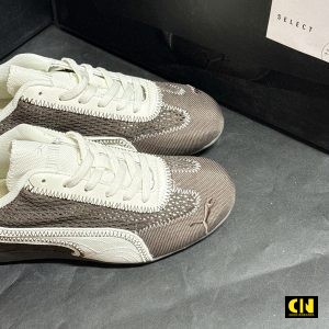 Giay The Thao Nu Co Thap Puma Speedcat Mau Nau Trang Kem Giày Thể Thao Nữ Cổ Thấp Puma Speedcat Màu Nâu Trắng Kem