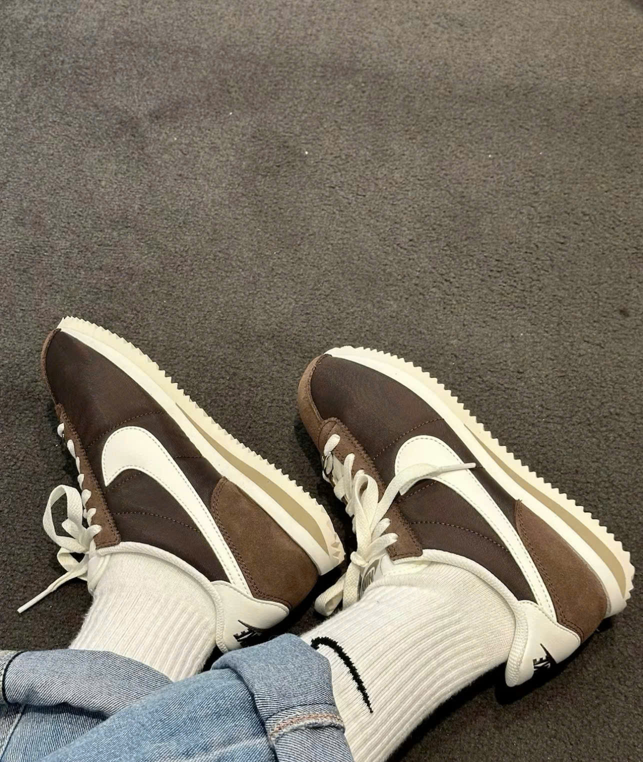 Giày Thể Thao Retro Nike Cortez Baroque Brown Suede Màu Nâu Vintage Giày Thể Thao Retro Nike Cortez Baroque Brown Suede Màu Nâu Vintage